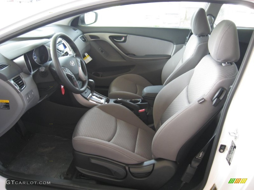 Gray Interior 2013 Hyundai Elantra Coupe GS Photo #67486051