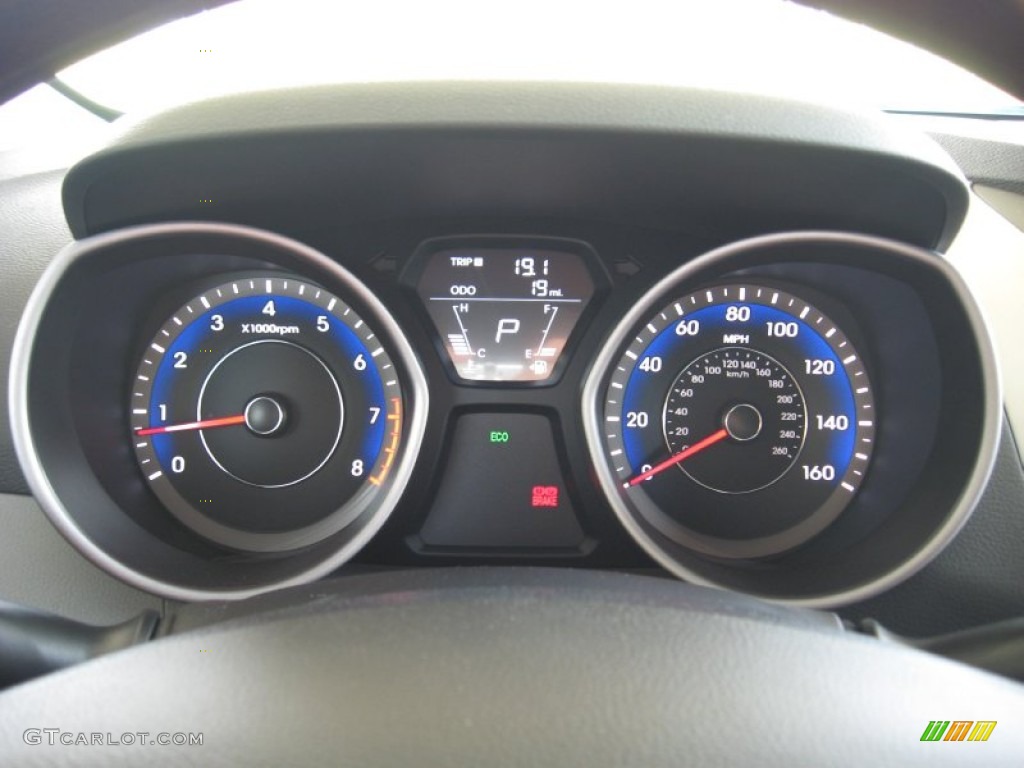 2013 Hyundai Elantra Coupe GS Gauges Photo #67486129