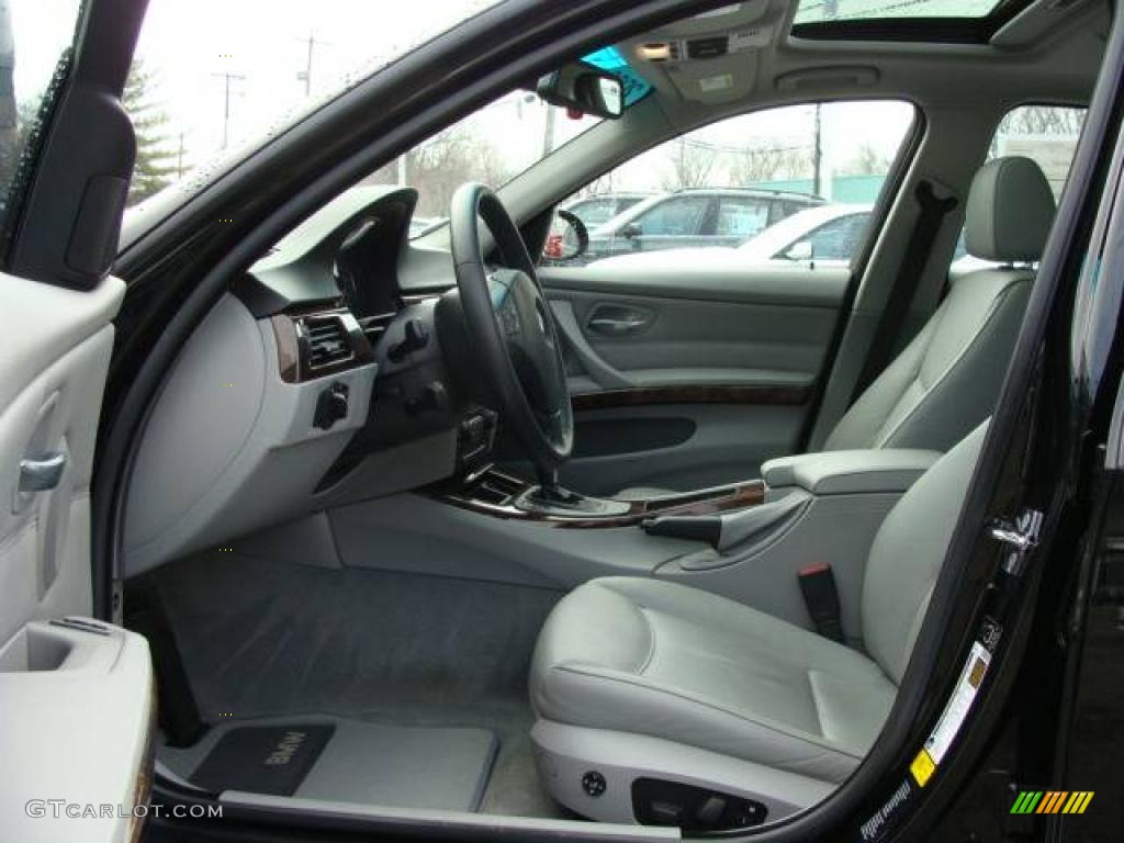 2006 3 Series 325i Sedan - Jet Black / Grey photo #10