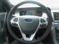 SHO Charcoal Black/Mayan Gray Miko Suede 2013 Ford Taurus SHO AWD Steering Wheel