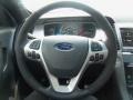 SHO Charcoal Black/Mayan Gray Miko Suede Steering Wheel Photo for 2013 Ford Taurus #67487491