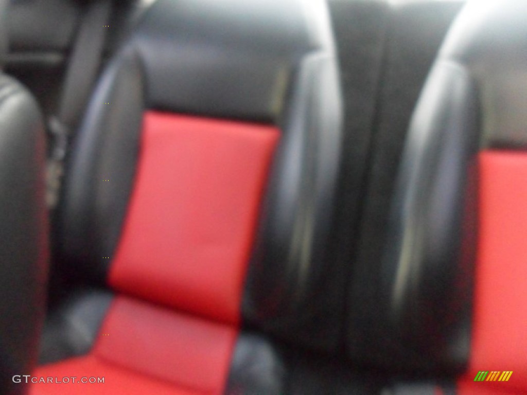 2002 Cougar V6 Coupe - Black / Midnight Black/Red photo #16