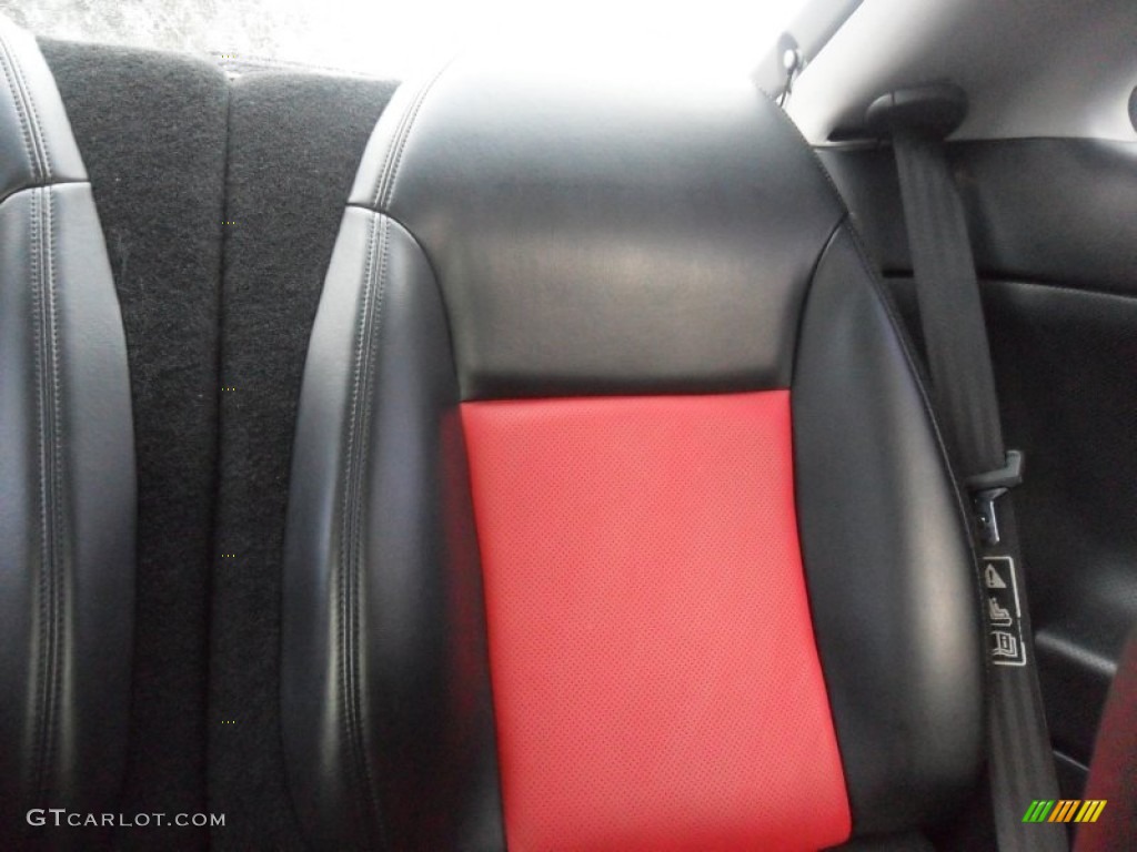 2002 Cougar V6 Coupe - Black / Midnight Black/Red photo #17