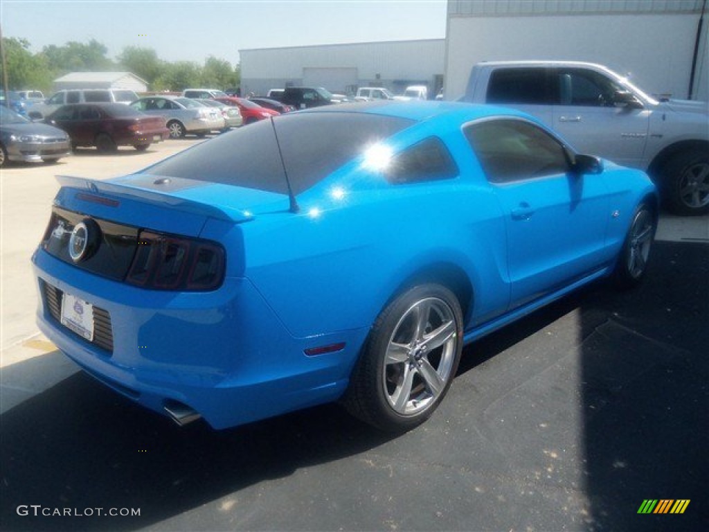 2013 Mustang GT Premium Coupe - Grabber Blue / Charcoal Black photo #5