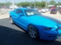 2013 Grabber Blue Ford Mustang GT Premium Coupe  photo #7