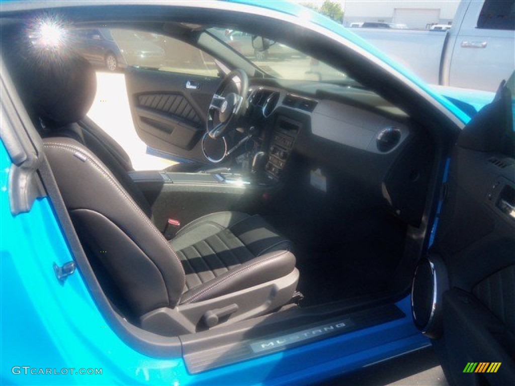 2013 Mustang GT Premium Coupe - Grabber Blue / Charcoal Black photo #13