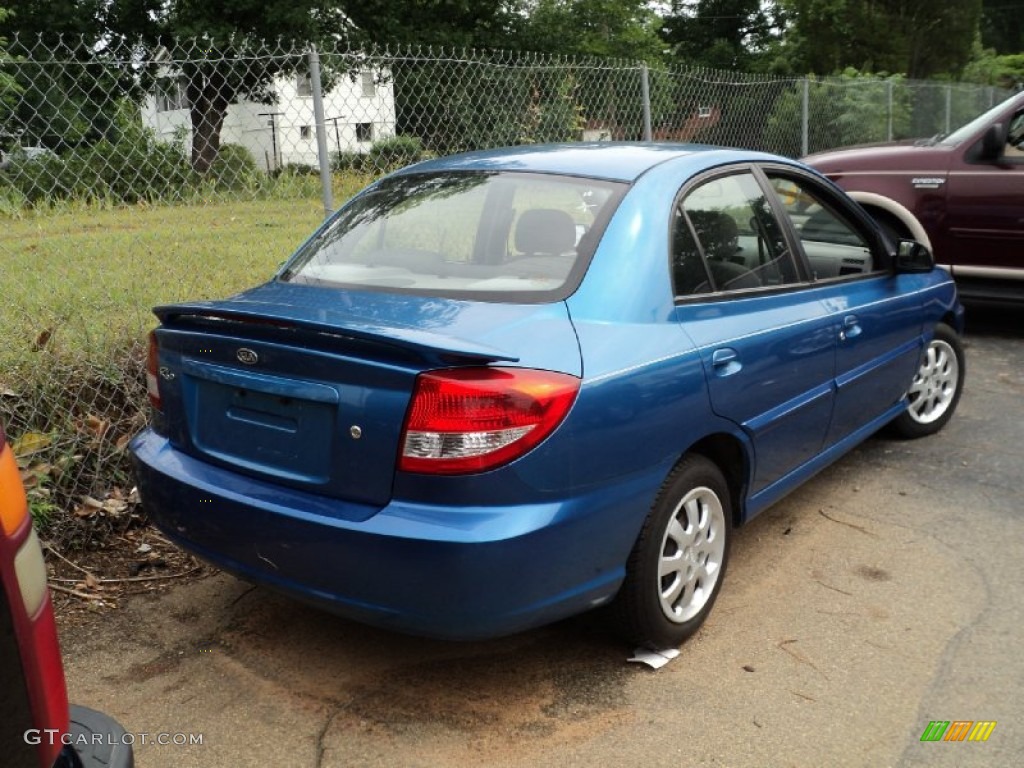 2003 Rio Sedan - Rally Blue / Gray photo #4