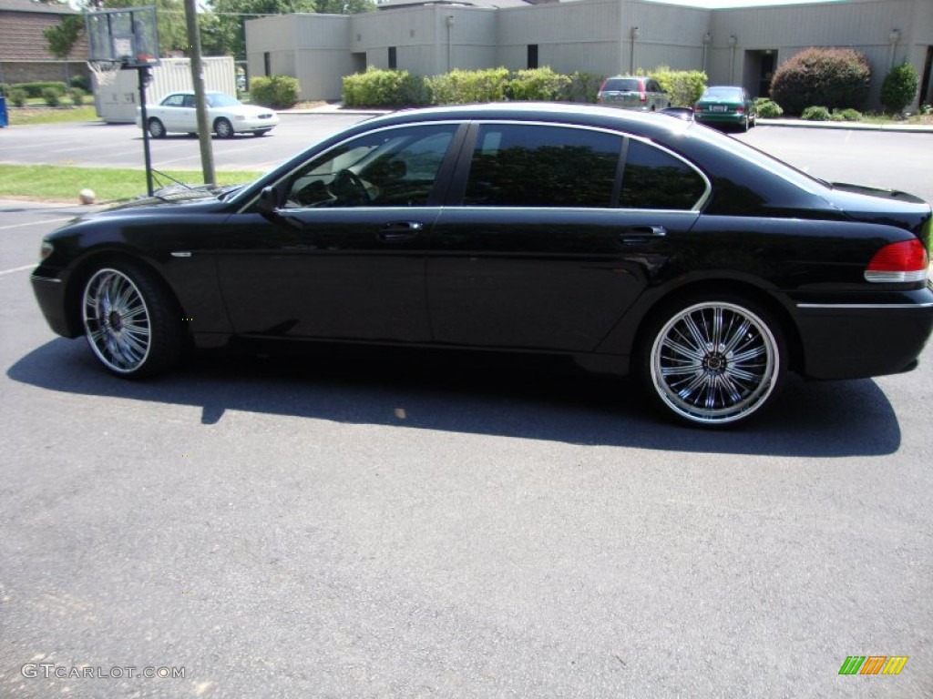 2004 7 Series 745Li Sedan - Jet Black / Black/Black photo #3