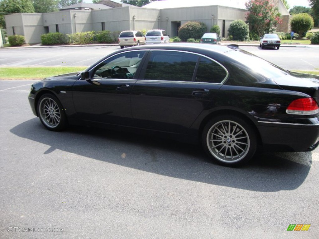 2004 7 Series 745Li Sedan - Jet Black / Black/Black photo #14