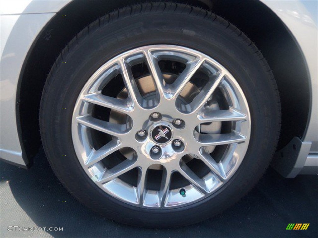 2013 Mustang V6 Premium Coupe - Ingot Silver Metallic / Charcoal Black photo #9