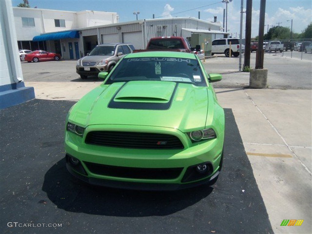 2013 Mustang Roush Stage 3 Coupe - Gotta Have It Green / Roush Black photo #2