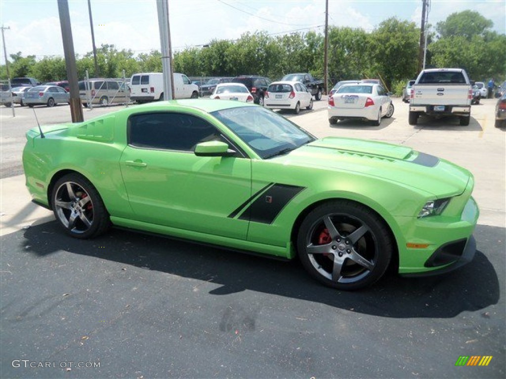 Gotta Have It Green 2013 Ford Mustang Roush Stage 3 Coupe Exterior Photo #67489372