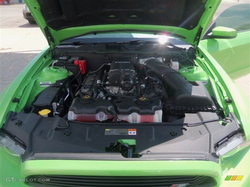 2013 Mustang Roush Stage 3 Coupe - Gotta Have It Green / Roush Black photo #11