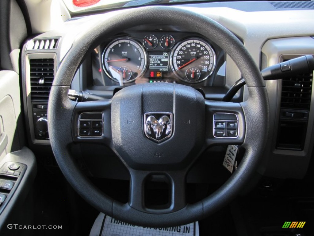 2012 Dodge Ram 2500 HD ST Crew Cab 4x4 Dark Slate/Medium Graystone Steering Wheel Photo #67490476