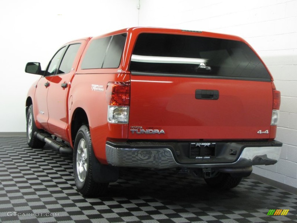 2010 Tundra TRD CrewMax 4x4 - Radiant Red / Sand Beige photo #2