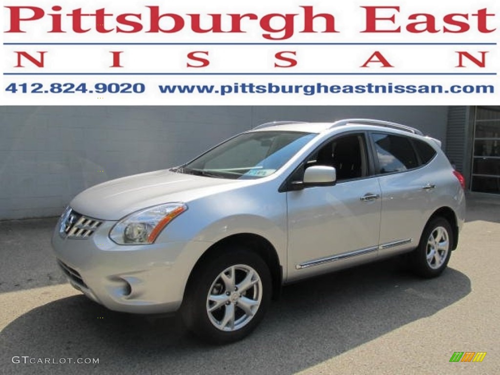 2011 Rogue S AWD - Silver Ice Metallic / Black photo #1