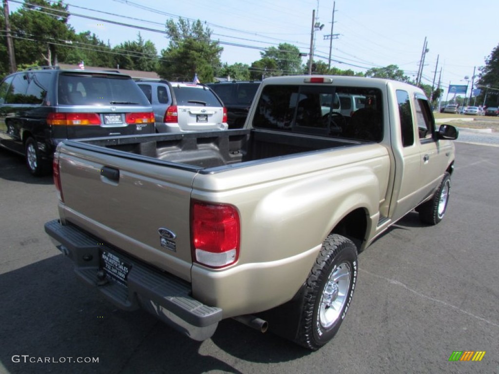 2000 Ranger XLT SuperCab 4x4 - Harvest Gold Metallic / Medium Prairie Tan photo #7