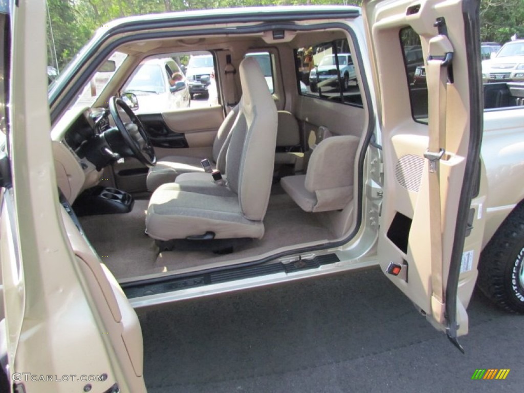 2000 Ranger XLT SuperCab 4x4 - Harvest Gold Metallic / Medium Prairie Tan photo #18