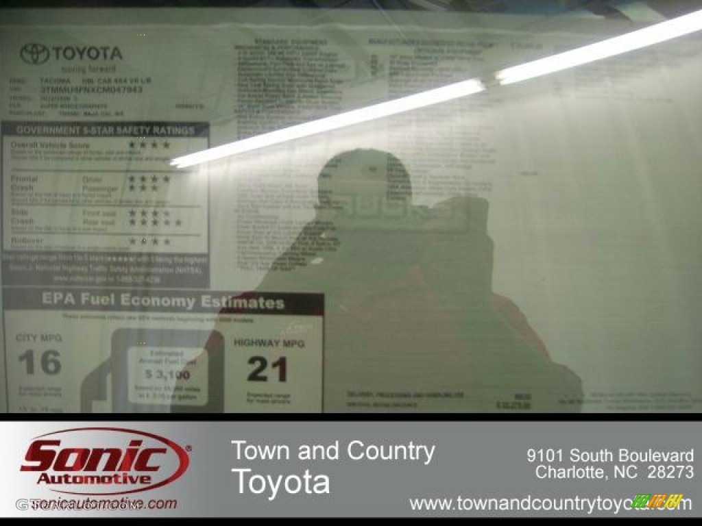 Super White Toyota Tacoma