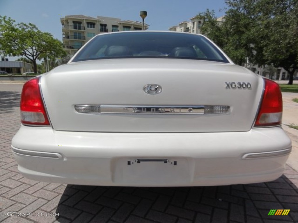 2001 XG300 L Sedan - Nordic White / Black photo #4