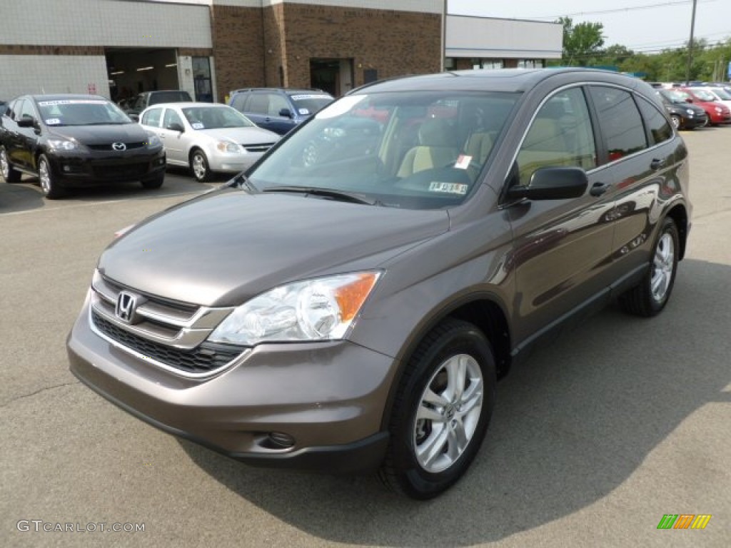 2010 CR-V EX AWD - Urban Titanium Metallic / Ivory photo #3