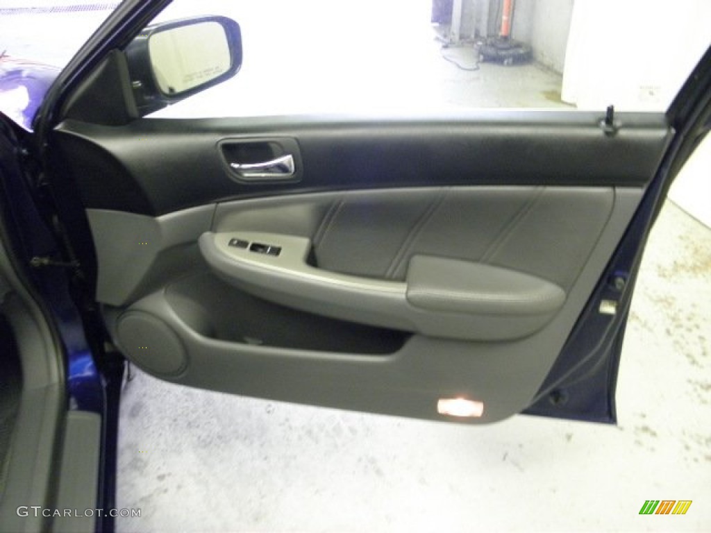 2003 Accord EX V6 Sedan - Eternal Blue Pearl / Gray photo #6