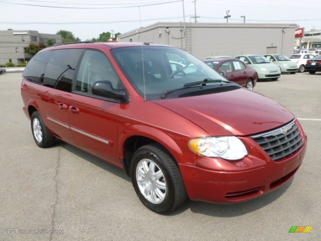 2007 Town & Country Touring - Inferno Red Crystal Pearl / Medium Slate Gray photo #1