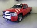 2008 Victory Red Chevrolet Silverado 1500 LS Extended Cab  photo #3