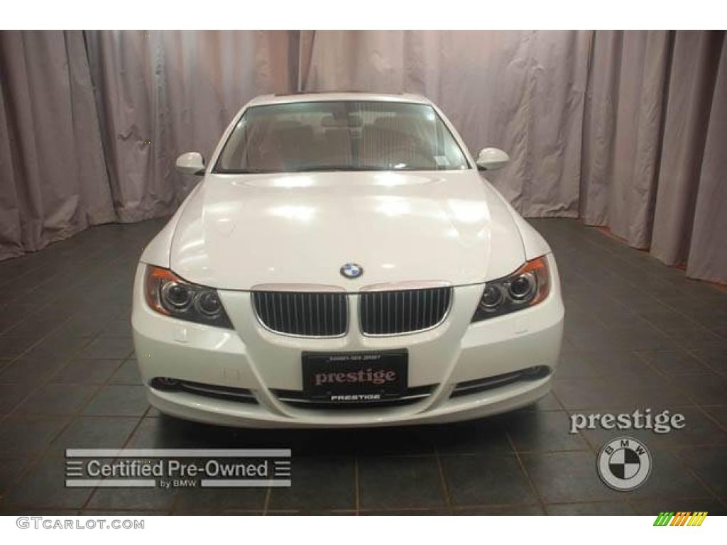 2007 3 Series 335xi Sedan - Alpine White / Terra/Black Dakota Leather photo #6