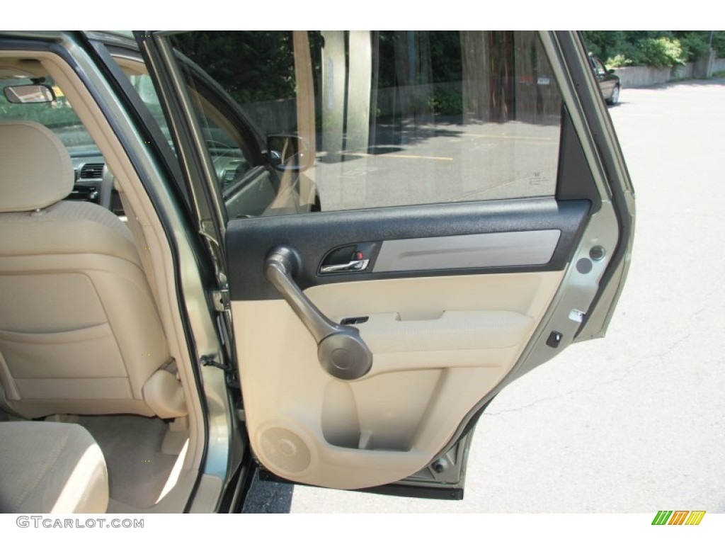 2009 CR-V EX 4WD - Green Tea Metallic / Ivory photo #9