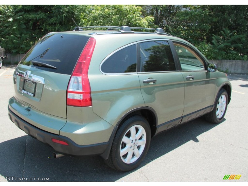 2009 CR-V EX 4WD - Green Tea Metallic / Ivory photo #13