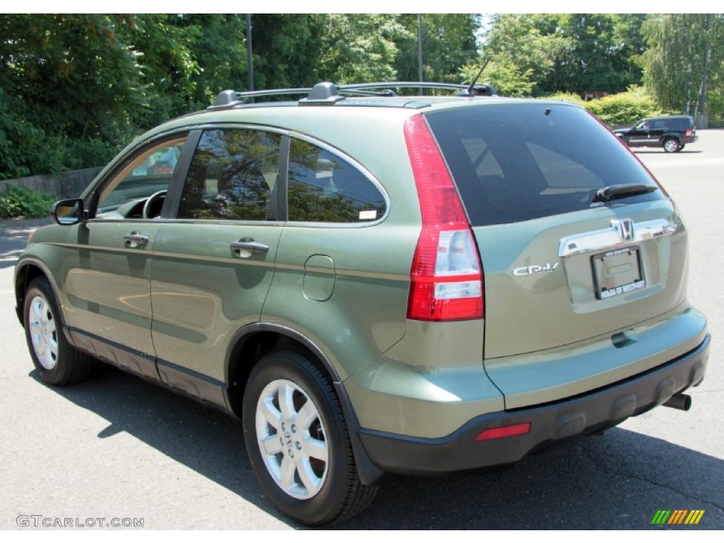 2009 CR-V EX 4WD - Green Tea Metallic / Ivory photo #16