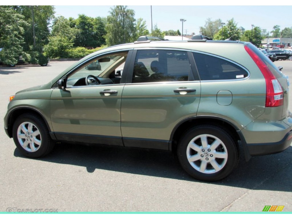 2009 CR-V EX 4WD - Green Tea Metallic / Ivory photo #17