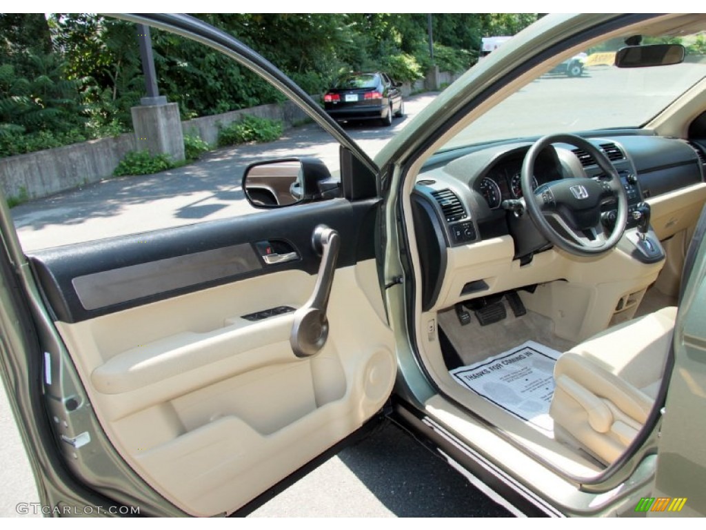 2009 CR-V EX 4WD - Green Tea Metallic / Ivory photo #20