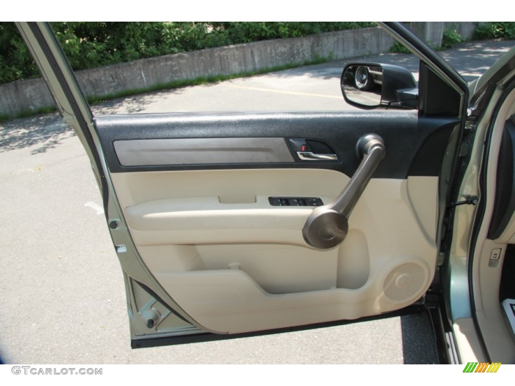 2009 CR-V EX 4WD - Green Tea Metallic / Ivory photo #22
