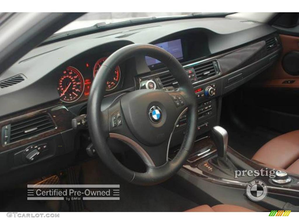 2007 3 Series 335xi Sedan - Alpine White / Terra/Black Dakota Leather photo #15