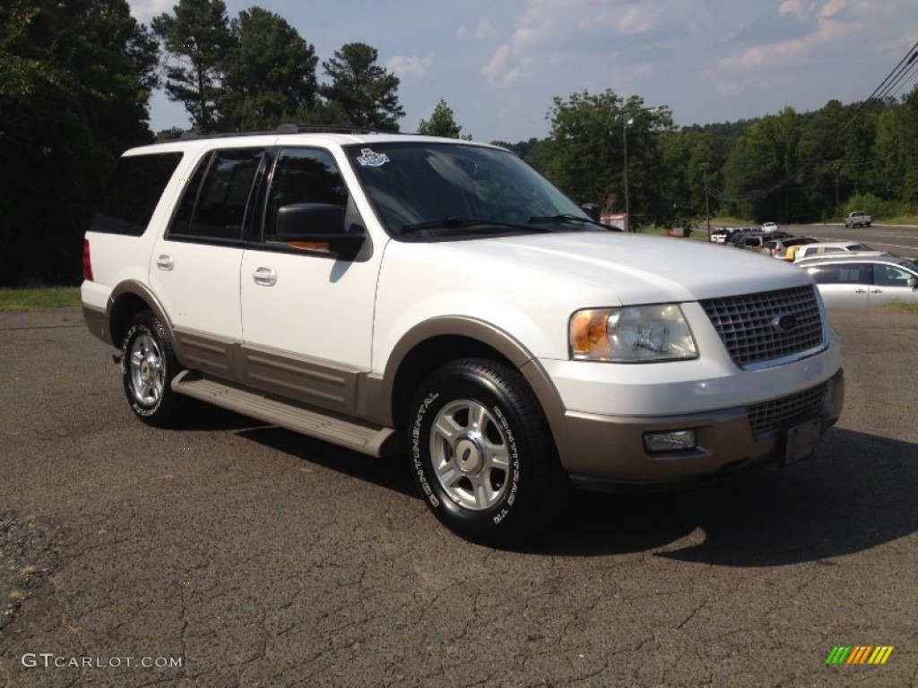 2003 Expedition Eddie Bauer - Oxford White / Medium Parchment photo #1