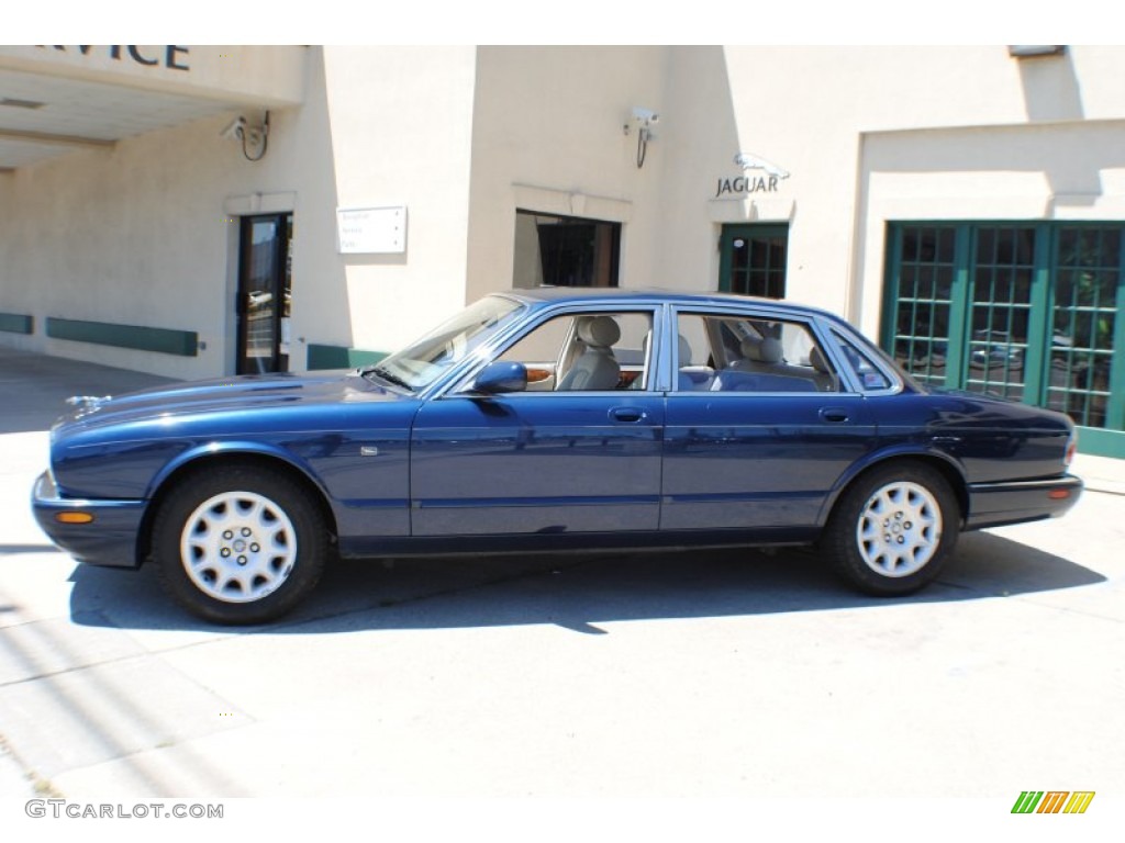 1999 XJ XJ8 - Sapphire Blue Metallic / Oatmeal photo #3