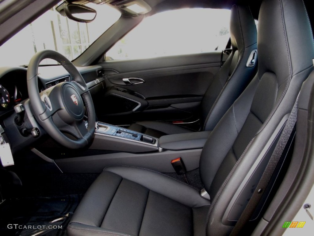 Black Interior 2012 Porsche New 911 Carrera Cabriolet Photo #67502666