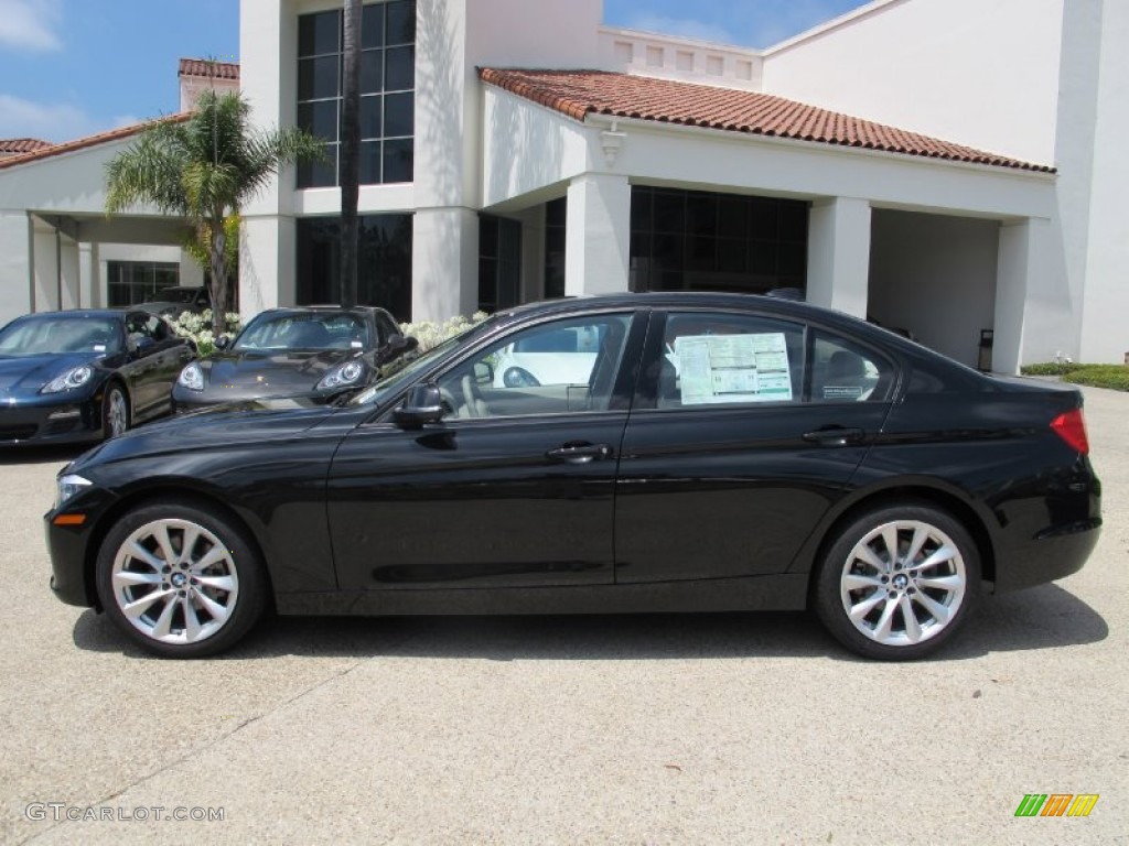 2012 3 Series 328i Sedan - Black Sapphire Metallic / Oyster/Dark Oyster photo #2