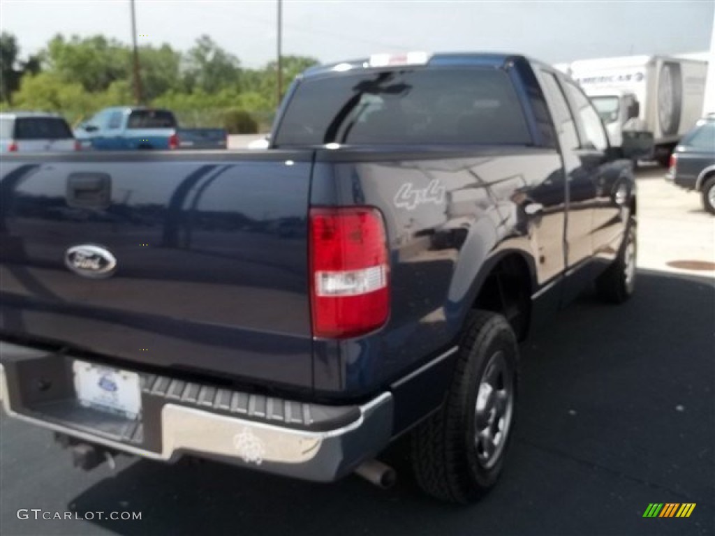 2006 F150 XLT SuperCab 4x4 - True Blue Metallic / Medium/Dark Flint photo #7