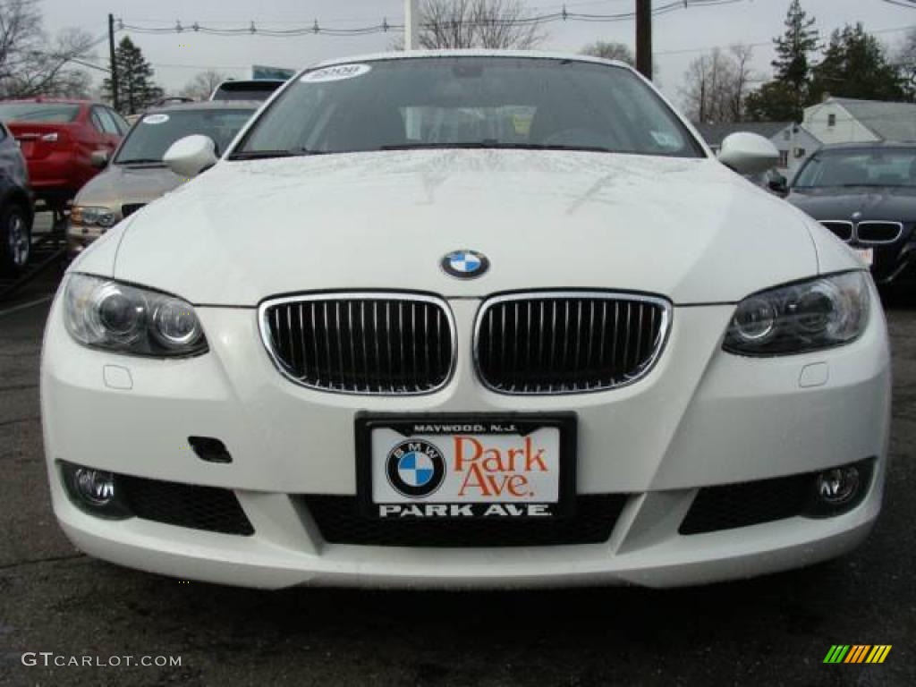 2008 3 Series 328i Coupe - Alpine White / Black photo #3