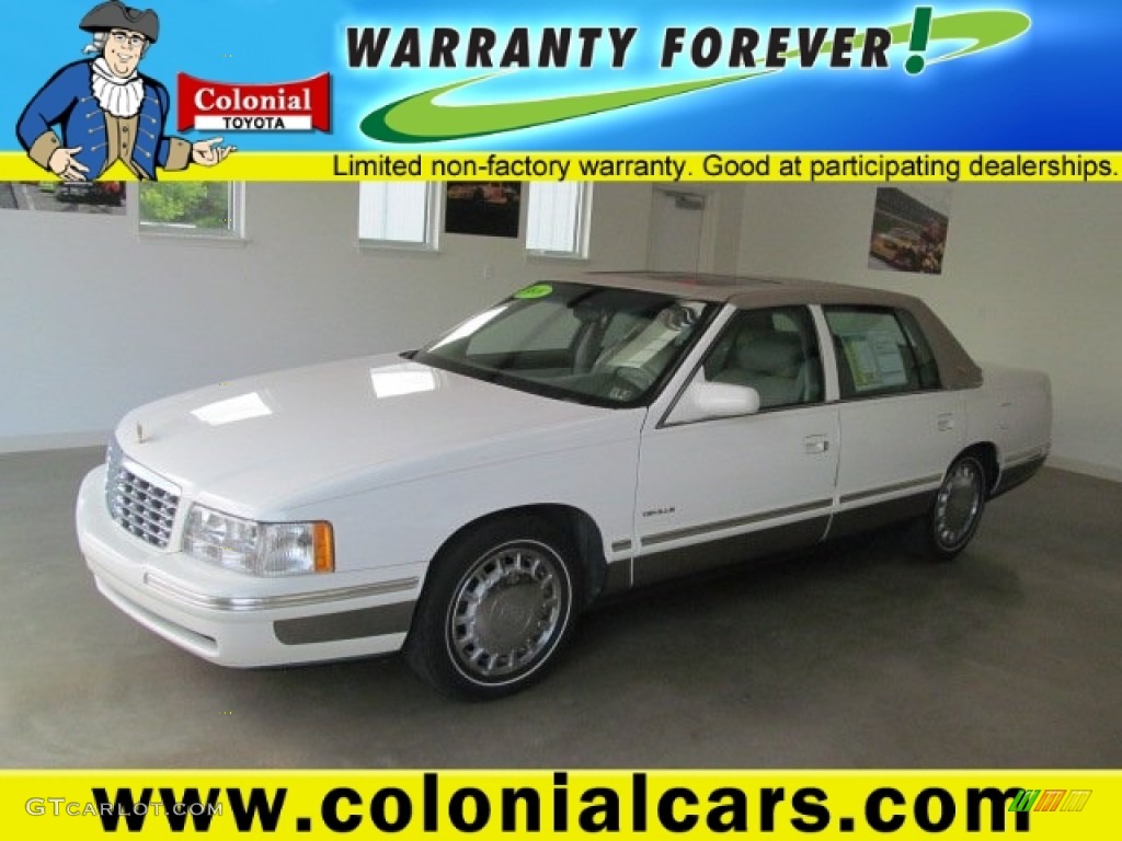 1998 DeVille Sedan - White Diamond Pearl / Camel photo #1