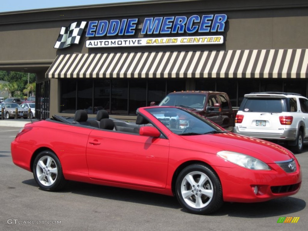 2006 Solara SE V6 Convertible - Absolutely Red / Dark Stone photo #1