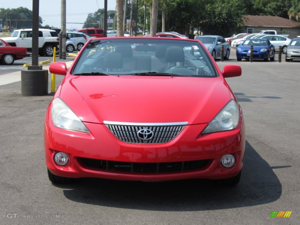 2006 Solara SE V6 Convertible - Absolutely Red / Dark Stone photo #3