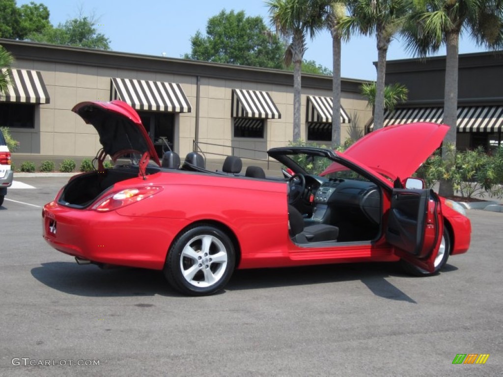 2006 Solara SE V6 Convertible - Absolutely Red / Dark Stone photo #33