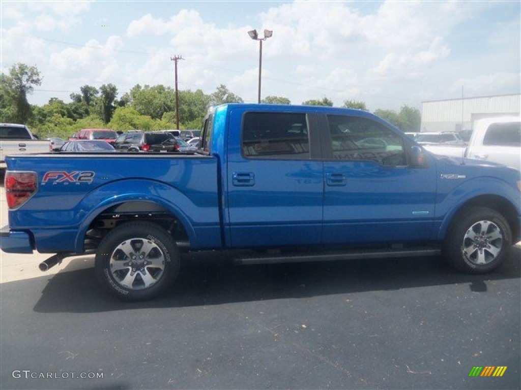 2012 F150 FX2 SuperCrew - Blue Flame Metallic / Black photo #6