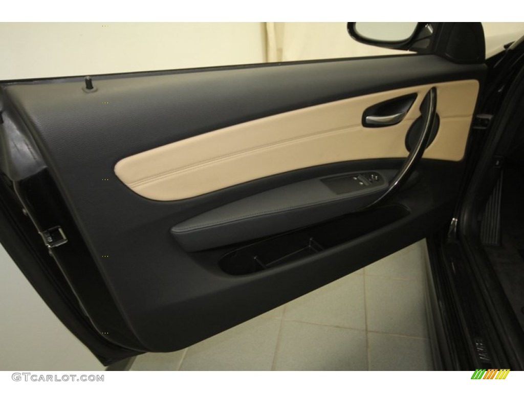 2009 1 Series 135i Coupe - Jet Black / Savanna Beige/Black Boston Leather photo #15