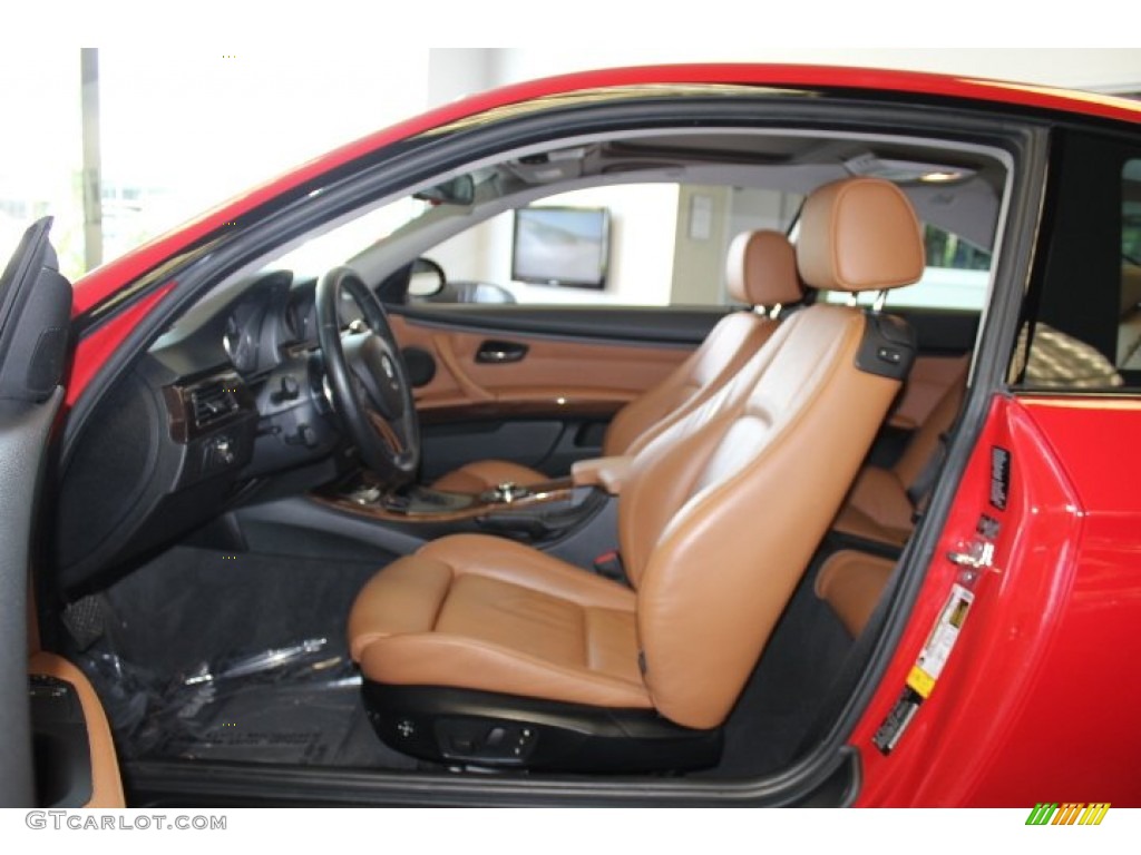 2009 3 Series 335xi Coupe - Crimson Red / Saddle Brown Dakota Leather photo #8