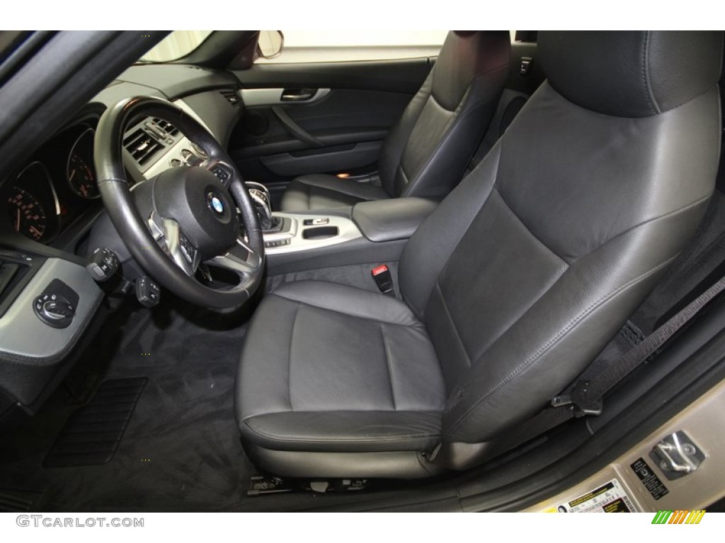 Black Interior 2009 BMW Z4 sDrive35i Roadster Photo #67510517